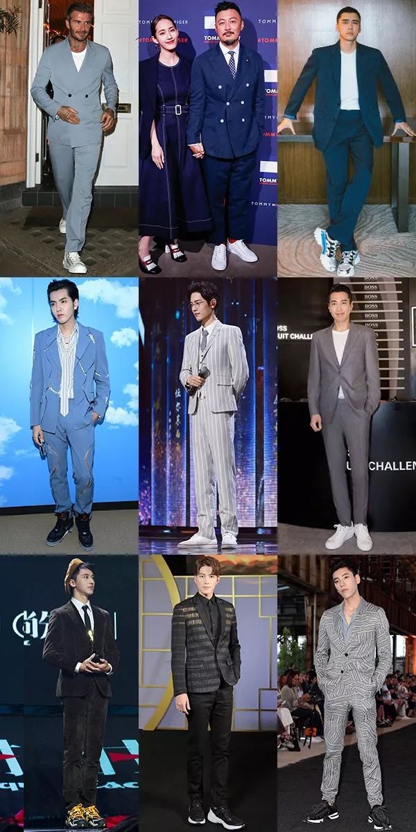 西服搭运动裤_西服搭运动鞋_运动搭西服